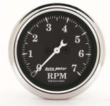 AutoMeter Gauge Tachometer 2-1/16in. 7K RPM In-Dash Old Tyme Black thumbnail 8