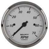 AutoMeter Gauge Tachometer 3-1/8in. 7K RPM In-Dash American Platinum thumbnail 1