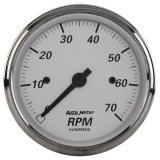 AutoMeter Gauge Tachometer 3-1/8in. 7K RPM In-Dash American Platinum thumbnail 3