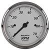 AutoMeter Gauge Tachometer 3-1/8in. 7K RPM In-Dash American Platinum thumbnail 5