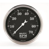 AutoMeter Gauge Tachometer 3-1/8in. 7K RPM In-Dash Old Tyme Black thumbnail 2