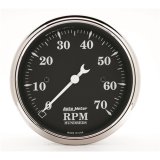 AutoMeter Gauge Tachometer 3-1/8in. 7K RPM In-Dash Old Tyme Black thumbnail 5