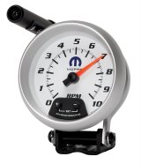 AutoMeter Gauge Tachometer 3-3/4in. 10K RPM Pedestal W/ Ext. Quick-Lite White Mopar thumbnail 1