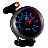 AutoMeter Gauge Tachometer 3-3/4in. 10K RPM Pedestal W/ Ext. Quick-Lite White Mopar thumbnail 5