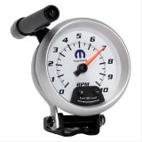 AutoMeter Gauge Tachometer 3-3/4in. 10K RPM Pedestal W/ Ext. Quick-Lite White Mopar thumbnail 6
