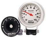 AutoMeter Gauge Tachometer 3-3/4in. 10K RPM Pedestal W/ Peak Memory Ultra-Lite thumbnail 8