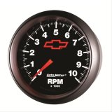 AutoMeter Gauge Tachometer 3-3/8in. 10K RPM In-Dash Chevy Red Bowtie Black thumbnail 4