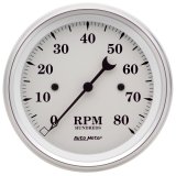 AutoMeter Gauge Tachometer 3-3/8in. 8K RPM In-Dash Old Tyme White thumbnail 4