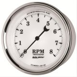 AutoMeter Gauge Tachometer 3-3/8in. 8K RPM In-Dash Old Tyme White II thumbnail 2