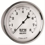 AutoMeter Gauge Tachometer 3-3/8in. 8K RPM In-Dash Old Tyme White II thumbnail 3