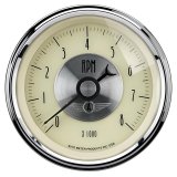 AutoMeter Gauge Tachometer 3-3/8in. 8K RPM In-Dash Prestige Antique. Ivory thumbnail 2