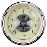 AutoMeter Gauge Tachometer 3-3/8in. 8K RPM In-Dash Prestige Antique. Ivory thumbnail 3