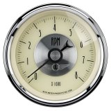 AutoMeter Gauge Tachometer 3-3/8in. 8K RPM In-Dash Prestige Antique. Ivory thumbnail 5