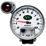AutoMeter Gauge Tachometer 5in. 10K RPM Pedestal W/ Ext. Shift-Lite NV thumbnail 1