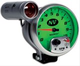 AutoMeter Gauge Tachometer 5in. 10K RPM Pedestal W/ Ext. Shift-Lite NV thumbnail 4