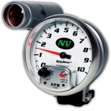 AutoMeter Gauge Tachometer 5in. 10K RPM Pedestal W/ Ext. Shift-Lite NV thumbnail 5