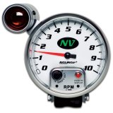 AutoMeter Gauge Tachometer 5in. 10K RPM Pedestal W/ Ext. Shift-Lite NV thumbnail 7