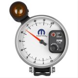 AutoMeter Gauge Tachometer 5in. 10K RPM Pedestal W/ Ext. Shift-Lite White Mopar thumbnail 1