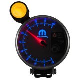 AutoMeter Gauge Tachometer 5in. 10K RPM Pedestal W/ Ext. Shift-Lite White Mopar thumbnail 2