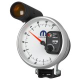 AutoMeter Gauge Tachometer 5in. 10K RPM Pedestal W/ Ext. Shift-Lite White Mopar thumbnail 5