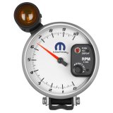 AutoMeter Gauge Tachometer 5in. 10K RPM Pedestal W/ Ext. Shift-Lite White Mopar thumbnail 7