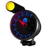 AutoMeter Gauge Tachometer 5in. 10K RPM Pedestal W/ Ext. Shift-Lite White Mopar thumbnail 8
