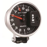 AutoMeter Gauge Tachometer 5in. 10K RPM Pedestal W/ Red Line Sport-Comp thumbnail 2