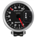 AutoMeter Gauge Tachometer 5in. 10K RPM Pedestal W/ Red Line Sport-Comp thumbnail 4