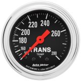 AutoMeter Gauge Trans Temp 2-1/16in. 140-280 Deg. F Mechanical 8ft. Traditional Chrome thumbnail 4