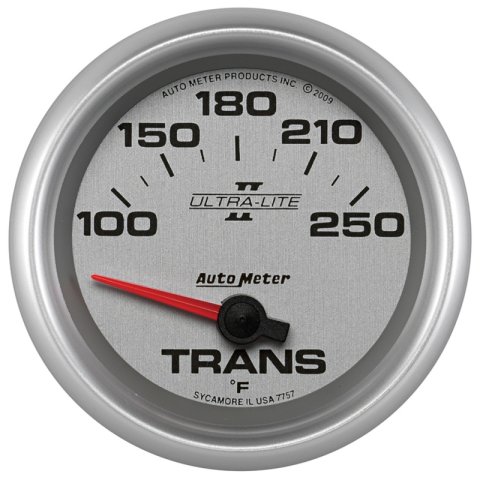 AutoMeter Gauge Transmission Temp 2-5/8in. 100-250 Deg. F Electric Ultra-Lite II thumbnail 4