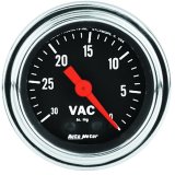 AutoMeter Gauge Vacuum 2-1/16in. 30Inhg Mechanical Traditional Chrome thumbnail 3