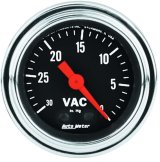 AutoMeter Gauge Vacuum 2-1/16in. 30Inhg Mechanical Traditional Chrome thumbnail 8