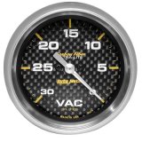 AutoMeter Gauge Vacuum 2-5/8in. 30Inhg Digital Stepper Motor Carbon Fiber thumbnail 1