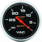 AutoMeter Gauge Vacuum 2-5/8in. 30Inhg Liquid Filled Mech Pro-Comp thumbnail 1