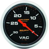 AutoMeter Gauge Vacuum 2-5/8in. 30Inhg Liquid Filled Mech Pro-Comp thumbnail 2