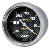 AutoMeter Gauge Vacuum 2-5/8in. 30Inhg Mechanical Carbon Fiber thumbnail 2
