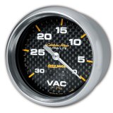 AutoMeter Gauge Vacuum 2-5/8in. 30Inhg Mechanical Carbon Fiber thumbnail 4