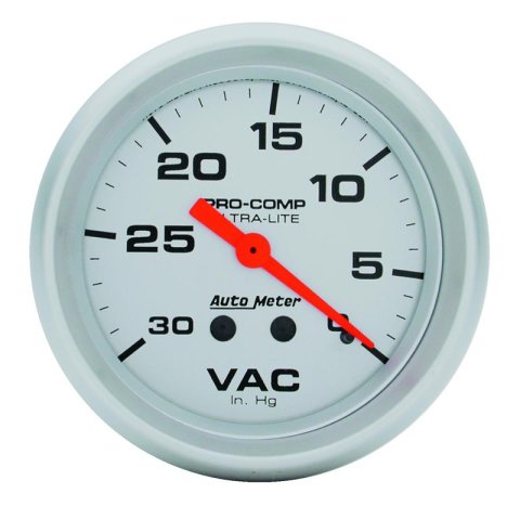 AutoMeter Gauge Vacuum 2-5/8in. 30Inhg Mechanical Ultra-Lite thumbnail 4