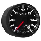 AutoMeter Gauge Voltmeter 2-1/16in. 16V Stepper Motor W/Peak & Warn Blk/Blk Spek-Pro thumbnail 5