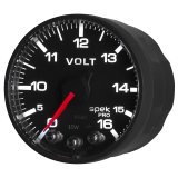 AutoMeter Gauge Voltmeter 2-1/16in. 16V Stepper Motor W/Peak & Warn Blk/Blk Spek-Pro thumbnail 6