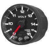 AutoMeter Gauge Voltmeter 2-1/16in. 16V Stepper Motor W/Peak & Warn Blk/Blk Spek-Pro thumbnail 7