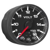 AutoMeter Gauge Voltmeter 2-1/16in. 16V Stepper Motor W/Peak & Warn Blk/Blk Spek-Pro thumbnail 8