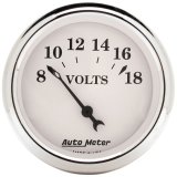 AutoMeter Gauge Voltmeter 2-1/16in. 18V Elec Old Tyme White thumbnail 3