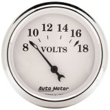 AutoMeter Gauge Voltmeter 2-1/16in. 18V Elec Old Tyme White thumbnail 4