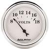 AutoMeter Gauge Voltmeter 2-1/16in. 18V Elec Old Tyme White thumbnail 6