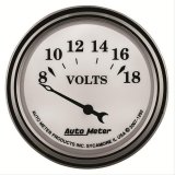 AutoMeter Gauge Voltmeter 2-1/16in. 18V Elec Old Tyme White II thumbnail 2