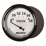 AutoMeter Gauge Voltmeter 2-1/16in. 18V Elec Old Tyme White II thumbnail 6
