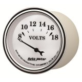 AutoMeter Gauge Voltmeter 2-1/16in. 18V Elec Old Tyme White II thumbnail 8