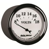 AutoMeter Gauge Voltmeter 2-1/16in. 18V Elec Old Tyme White II thumbnail 9