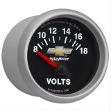 AutoMeter Gauge Voltmeter 2-1/16in. 18V Electric Chevy Gold Bowtie thumbnail 3